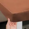 2025 Nueva Cubierta de Mesa de Cuero Impermeable a Prueba de Manchas Protector para Mesa de Café Borde Cuadrado Engrosada Cubierta para Mesa de Chimenea