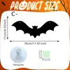 Decorações de Morcego Preto para Halloween Acrílico 2D Atmosfera Festiva Exclusiva Decoração de Cena Série Escura Placa Suspensa
