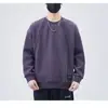 Suéter para Adolescentes Hombre 2024 Otoño e Invierno Nuevo Diseño de Lija Cuello Redondo Manga Larga Sudadera Chaqueta Camisa Base Holgada
