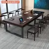 Mesa de Conferencias de Madera Maciza, Mesa de Recepción, Mesa Larga, Mesa Grande de Tablero, Mesa de Negociación Estilo Europeo, Mesa de Capacitación Estilo Industrial, Escritorio de Oficina, Uso Doméstico