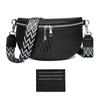 Bolsa Feminina Denk Transfronteiriça de Couro Genuíno 2025 Nova Moda Tendência Bolsa de Ombro Transversal Feminina Couro de Vaca Primeira Camada Bolsa Pequena Bolsa de Peito