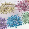 Modelo Nuevo Zm Bolas de Diamantes Mini de Colores Brillantes Sin Base, Diamantes para Uñas, Diamantes Apilados, Decoraciones para Uñas, Pegatinas Redondas de Diamante para Uñas