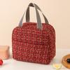 Bolsa para Fiambrera Estilo Xiao Xiang Otoño e Invierno Aislamiento Térmico Bolsa para Fiambrera Gran Capacidad Bolsa para Picnic al Aire Libre Bolso para Llevar Arroz Bolsa para Almuerzo