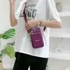 Nuevo Bolso para Teléfono Móvil para Mujer Crossbody Mini Bolso Pequeño Tres Capas Cremallera Bolso de Tela de Nailon Vertical de Mano Monedero de Monedas Bolso de Brazo