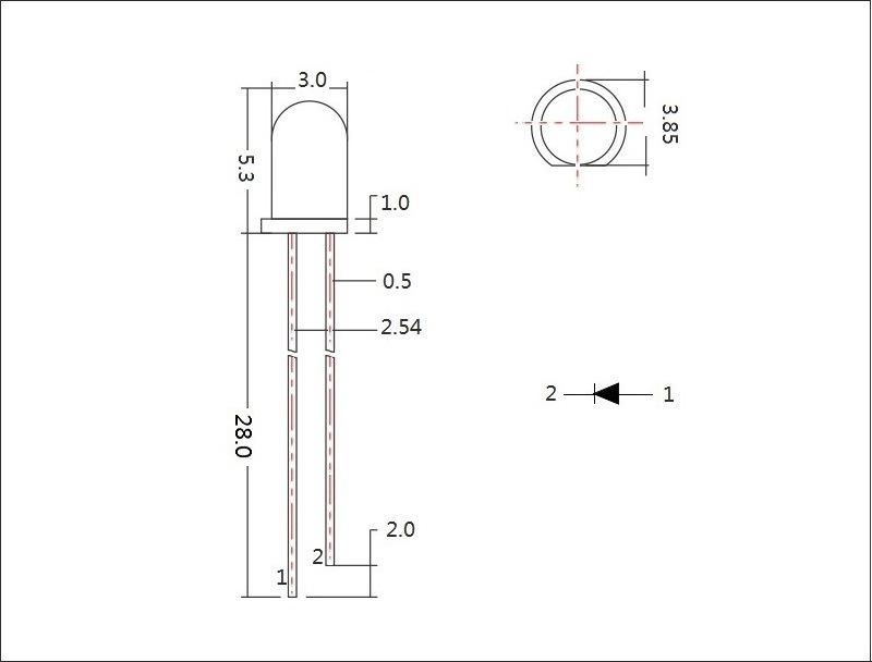 浙江3mm圆头无色透明绿色发光二极管f3灯珠超高亮款翠绿光led指示灯珠生产厂家