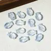 Cuentas de vidrio para peces con degradado bicolor y agujeros verticales, accesorios para joyería DIY para pulseras, collares y pendientes