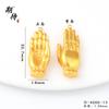 Guofeng areia ouro diy acessórios rosa diamante bússola bergamota paz cadeado pingente diamante forte cor retenção areia ouro jóias acessórios