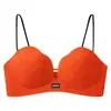 Nova 718# Sutiã Redondo com Alça de Glitter Fino Starlight Lingerie Levanta Junta Respirável Confortável Peito Pequeno Exclusivo Costas Bonitas Mulher