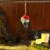 Crânio de Halloween Pequeno Fantasma Pendurado Bar Câmara Secreta Casa Assombrada Decoração Assustadora Arranjo de Atmosfera de Terror Adereços Cabeça de Fantasma Pequena