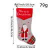 Hong Kong Amor Nuevas Decoraciones Navideñas Calcetines de Lana Rojo y Blanco Reno Bolsa de Regalo Bolsa de Regalo para Niños Calcetines de Navidad Tejidos