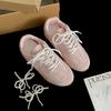 Zapatos de Entrenamiento Alemanes de Plata con Cordones de Perlas Estilo Bailarina con Plataforma para Mujer 2025 Nueva Primavera Casual para Combinar Zapatilla Forrest Gump