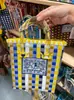 Comércio Exterior Elefante Tailandês Celebridade da Internet Cesta de Legumes Artesanal Grande Capacidade Bolsa de Mão Bolsa Grande Sacola de Compras