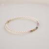 Nueva pulsera de turmalina natural muy fina para mujer, nicho de lujo ligero, pulsera exquisita de perlas Shijia, pulsera de regalo para amigas, pulsera para mujer