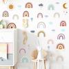 Arco-íris Tempo Amazon Adesivo Quarto Infantil Decoração de Quarto Adesivo Fundo Parede Nuvens Tempo Adesivo de Parede Autoadesivo