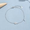 Plata de Ley S925 Nuevo 2024 Otoño e Invierno Simple Moda Versátil Ins Lujo Ligero Elegante Pulsera de Amor Rosa Exquisita