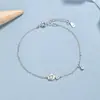 Otoño e invierno 2024 nuevo S925 plata de ley diseño de nicho exquisito moda versátil pulsera de amor rosa temperamento de lujo ligero