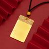 Colgante de la marca Shajin Ping'an Xiangyun Wuyi para hombre y mujer, nuevo colgante de collar de cadena de lana de primavera china de la marca Wuyi