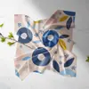 Padrão de impressão personalizado de lenço de seda Logotipo empresarial para desenhar crianças DIY Lenço quadrado de seda Presente Lenço personalizado Lenço Lenço