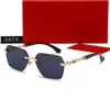 Nuevos Lentes de Sol sin Montura para Hombre y Mujer para Conducir y Vacaciones Gafas de Moda Trendy Casual 3078
