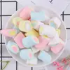 Azúcar de Color Malvavisco Pequeño Cilíndrico de Cuatro Colores Decoración de Pastel para Hornear DIY Acompañante Pequeño de Tiza para Té con Leche Café Postre