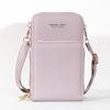 2020 nuevo bolso pequeño de hombro sencillo de moda de color sólido multifuncional de gran capacidad, bolso cruzado para teléfono con pantalla táctil para mujer