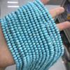 Turquesa azul otimizada natural espaçador 2*4mm disco de ângulo reto conta plana conta roda de turquesa acessórios para joias diy junta