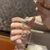 Collar con Borla de Calabaza Cortada Hielo Triturado Imitación Oro Cadena para Clavícula de Lujo Accesible para Mujer Accesorios de Alto Gama de Nicho Estilo Chino Nuevo