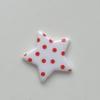 Polka dot estrela de cinco pontas DIY hairpin cocar acessórios Estrela acessórios creme cola celular shell acessórios atacado