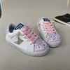 1062 Quatro Estações Novo Tênis Infantil Estrela Moda Coreana Lantejoula Meninos e Meninas Sapatos Casuais Solado Macio Pequenos Tênis Sujos