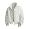 Trajes de Vuelo de Marca Americana de Moda Otoño e Invierno 2025 para Hombres y Mujeres, Chaqueta de Algodón Cálida Holgada a Prueba de Viento e Impermeable con Cuello de Béisbol para Hombres