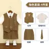 Trajes para Niños para Primavera y Verano, Chalecos de Moda Infantil, Ropa Formal para Padrino de Boda, Atuendo para Actuación de Anfitrión el 1 de Junio para Niños
