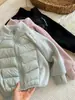 Nova Norma NacionalCasaco de Penas Infantil Bebê 90% Penas de Pato Branco Uniforme Escolar Casaco Mágico para Meninos Jaqueta Leve para Meninas