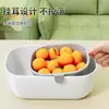 Herramienta Mágica para Personas Perezosas para Comer Semillas de Girasol, Bandeja de Frutas para Mesa de Café de Sala de Estar, Caja de Almacenamiento de Bocadillos para el Hogar, Caja de Frutas Deshidratadas, Cesta de Frutas con Drenaje de Doble Capa