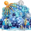 Decorações de Balões de Dia das Crianças e Aniversário Dopamina Aquário ao Ar Livre Sessão de Fotos de Aniversário Decorações de Shopping Temáticas do Oceano