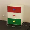 Caixa de Armazenamento Dopamine para Desktop Gaveta Estilo Papelaria Escritório Itens Diversos Prateleira de Entrada Mesinha de Cabeceira Organizador de Maquiagem