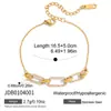 Pulsera Jieding Europea y Americana de Acero de Titanio con Diamantes Blancos y Turquesa Azul, Joyería de Lujo Ligero de Gama Alta, Accesorios de Acero Inoxidable para Mujer, Exclusivamente para Ventas Transfronterizas