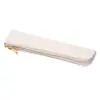 Estuche de Lápices Minimalista Japonés de Cuero PU Diseño Creativo con Cremallera Metálica Caja de Papelería Logo Impreso Bolsa de Papelería para Estudiante