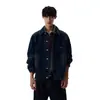 Chaqueta de mezclilla vintage retro americana lavada y desgastada para hombres y mujeres, de alta gama, versátil, adecuada para ir al trabajo, prenda exterior de moda