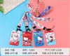 Lanyard Fosco Hello Kitty Desenho Animado Porta-Crachá Menina Panda Fofa Porta-Cartão Coração Porta-Cartão de Ônibus Acessório de Cartão de Refeição