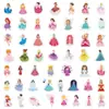 50/100 Folhas Transfronteiriças de Adesivos de Castelo de Princesa para Grafite para Decorar Celulares, Garrafas de Água, Adesivos à Prova d'Água, Adesivos para Agenda Infantil