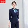 Novos uniformes de serviço para recepção de hotel de outono e inverno, roupas de trabalho para consulta em salão de beleza, ternos femininos profissionais de alta qualidade