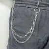 Joyería Transfronteriza Europea y Americana Estilo Punk Simple Cadena Metálica Cadena de Cintura Femenina Personalizada Creativa Hip-Hop Rock Cadena para Pantalones Venta al por Mayor