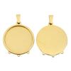 Collar Colgante de Acero Inoxidable 18K Transfronterizo Gema del Tiempo Colgante Colgante Gota de Agua Colgante Vacío Colgante de 1 Agujero Colgante de 3 Agujeros Accesorios