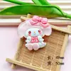 Gato Luminoso Transparente Kuku Serie Perro de Jade Accesorios de Resina para DIY Funda de Teléfono Celular Zapatos con Agujeros Parche para Refrigerador