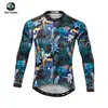 Ropa de Ciclismo de Otoño Xingheng Jersey y Pantalones de Ciclismo para Hombre Nuevos con Estampado y Absorción de Humedad Camiseta Larga de Ciclismo