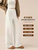 Calça Quente de Lã Acetato Levanta Bumbum para Mulheres Baixas Outono Inverno 2026 Quente Com Plus Veludo Emagrecedora Casual Calça Casual Emagrecedora