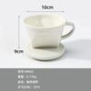 Taza de filtro para café preparado a mano Resina de melamina resistente al calor Clásica en forma de abanico Tres agujeros Taza de filtro para goteo de café Filtro 101/102