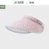 Influencer Blogger de Moda Recomienda Diadema Estampado de Leopardo Sombrero de Copa Abierta Sombrero de Sol de Verano al Aire Libre para Chicas Xiaohongshu Protección Solar