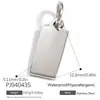 Yuhui Acero de Titanio Transfronterizo Accesorios para Joyería DIY Pieza Geométrica Cuadrada con Forma de Corazón Colgante Chapado en Oro Piezas DIY