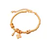 Pulsera Ajustable Flor de Perlas Chapada en Oro Real de 24 Quilates Estilo Chino Retro Pulsera de Lujo Ligero Joyería Personalizada Elegante